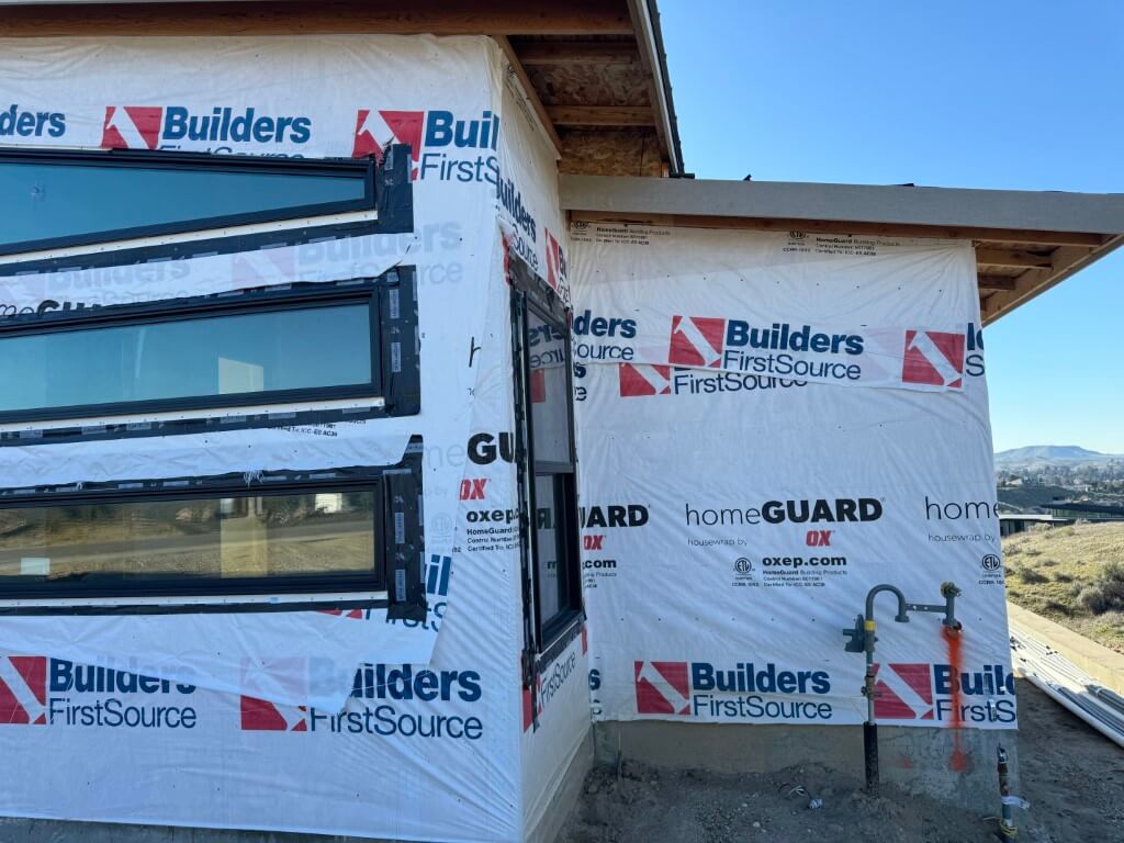 House with siding being redone
